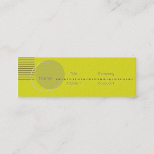 Green Geometric - Skinny Business Card Templates