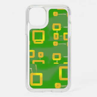 Green Geometric Speck Case