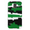 Green Geometric Striped