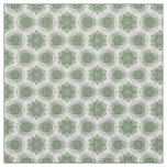 Green Geometry Mandala  Fabric