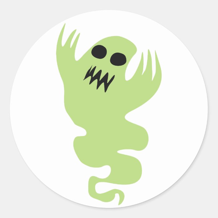 Green Ghost Stickers