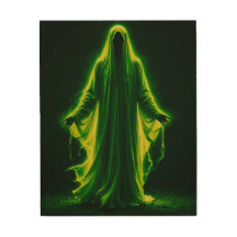 Green ghost woman