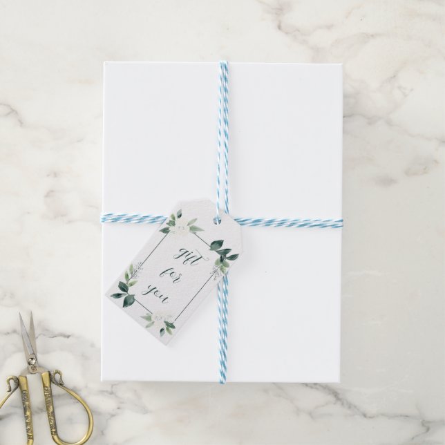green gift tags (With Twine)