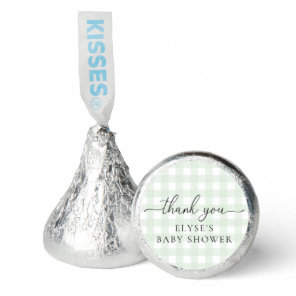 Green Gingham Baby Shower Hershey®'s Kisses®