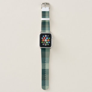 Green Gingham Check Plaid Design  Apple Watch Band