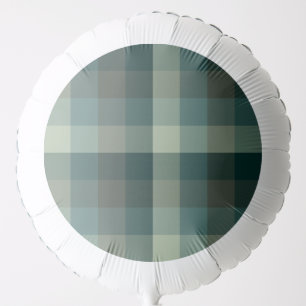 Green Gingham Check Plaid Design  Balloon