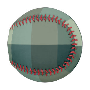 Green Gingham Check Plaid Design  Baseball