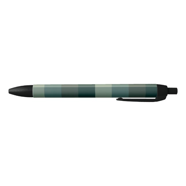 Green Gingham Check Plaid Design  Pen (Bottom)