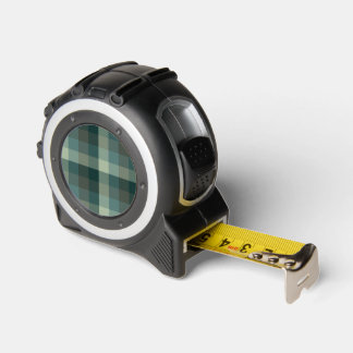 Green Gingham Check Plaid Design Tape Measure