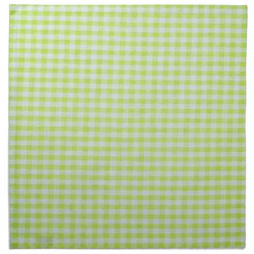 Green Gingham Cloth Napkin