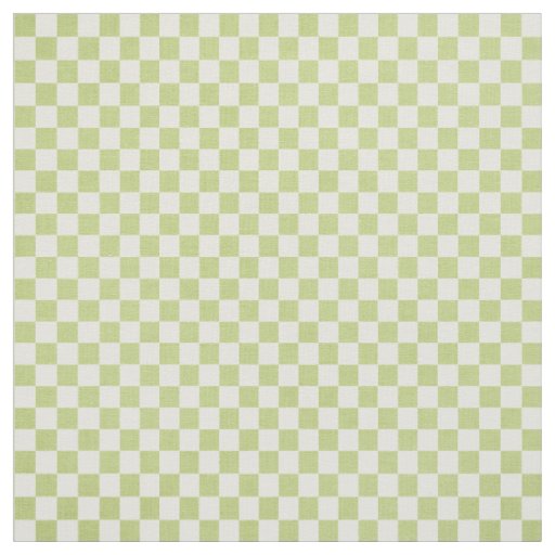 Green Gingham Fabric