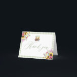 Green Gingham Fresh Off The Market Card<br><div class="desc">Green Gingham Fresh Off The Market Thank You Card 💚🧺💌 Send a heartfelt note with a fresh and charming touch! 🌿 This Green Gingham Fresh Off The Market Thank You Card features a soft green gingham background with delicate floral accents and a sweet farmer’s market-inspired design — perfect for thanking...</div>