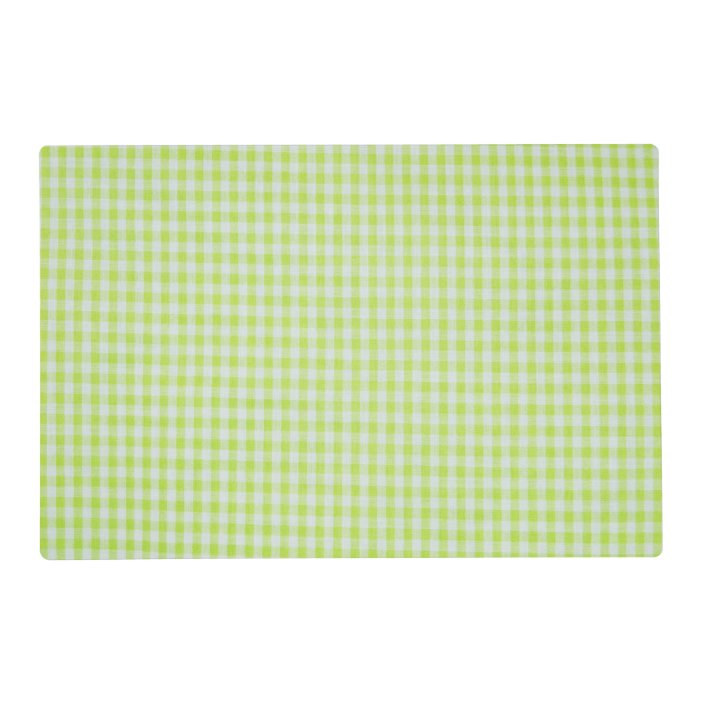 Green Gingham Placemat | Zazzle.com