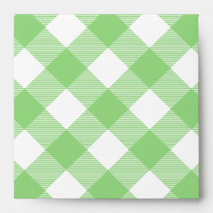 Green Gingham Tablecloth Pattern Envelope