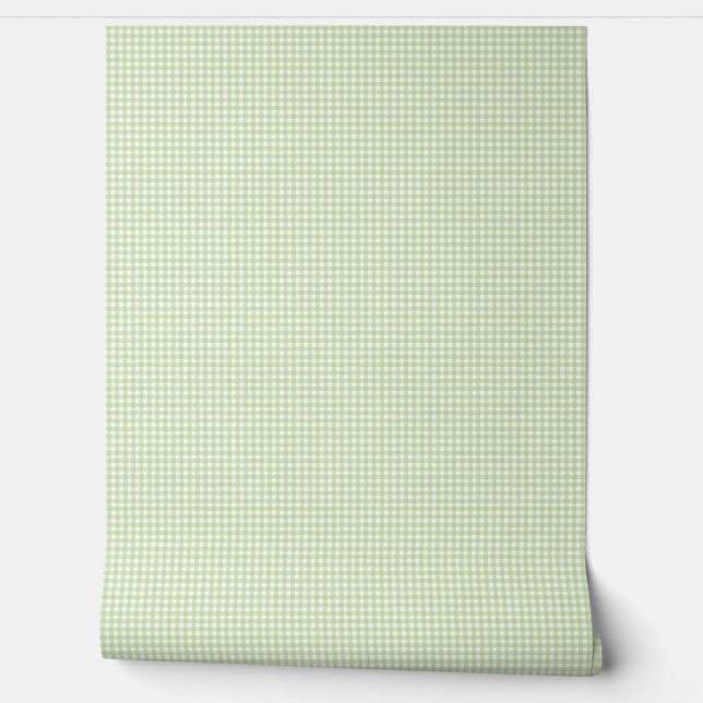 Green Gingham Wall Pattern (Unrolling)