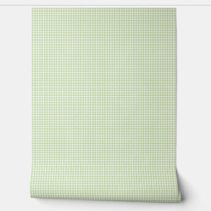 Green Gingham Wall Pattern Wallpaper