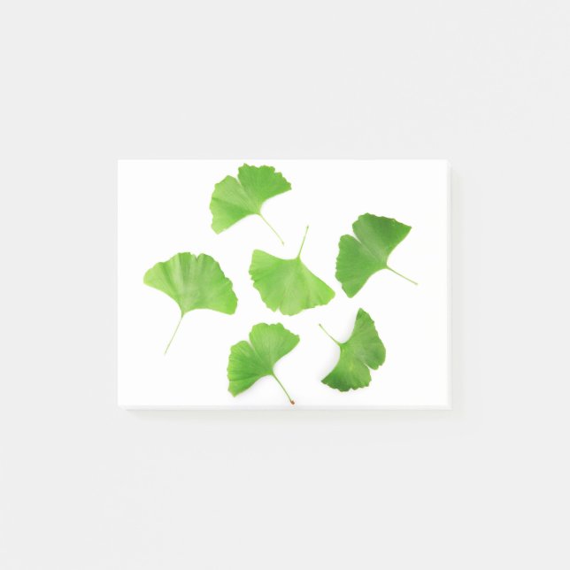 Green Ginkgo Biloba Post-it Notes (Front)