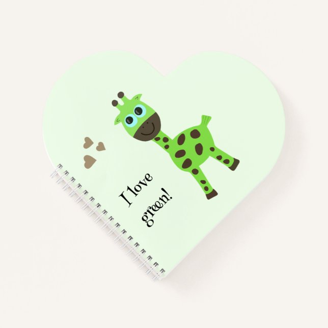 Green giraffe notebook (Front)