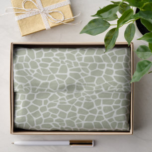 Green Giraffe Print Birthday Tissue Paper