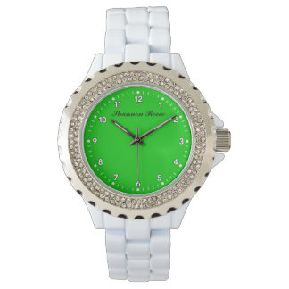 Green Girly Basic Color Series Watch