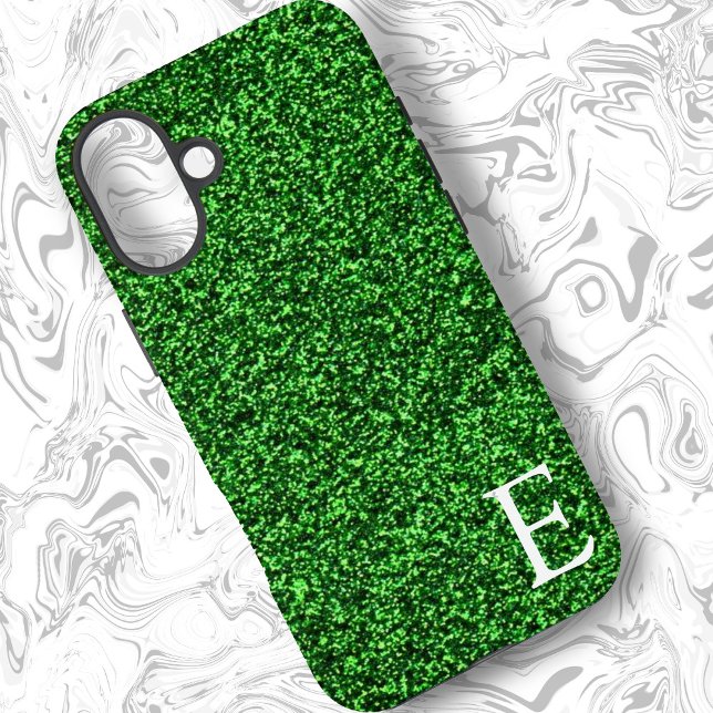 Green Girly Printed Glitter Stylish and Cute  Case-Mate iPhone Case (Creator Uploaded)