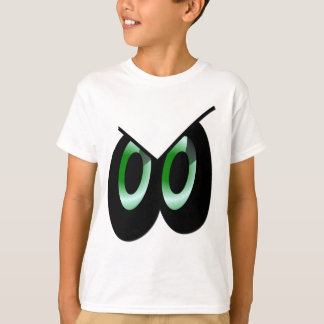 Green Glare Cartoon Eyes T-Shirt