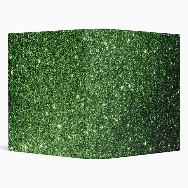 Green Glitter 3 Ring Binder (Background)
