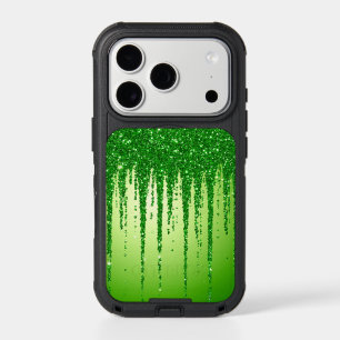 Green Glitter Aesthetic trendy glitter design gift iPhone 17 Pro Case