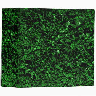 Green Glitter Binder