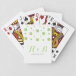 Green Glitter Confetti Playing Cards at Zazzle
