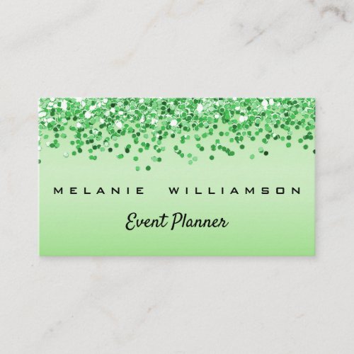 Green Glitter Event Planner