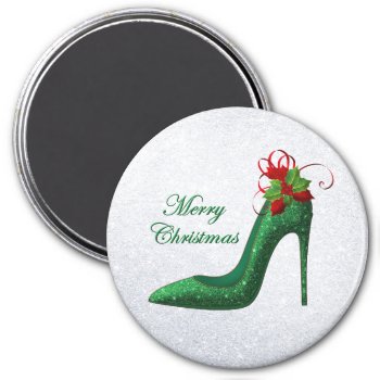 Green Glitter Heels Magnet by ChristmasTimeByDarla at Zazzle