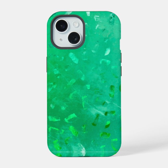 Green Glitter Iphone Case (Back)