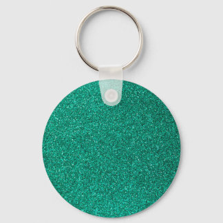 Green Glitter Keychain