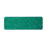 Green Glitter Label at Zazzle