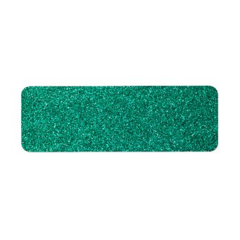Green Glitter Label by EverWanted at Zazzle