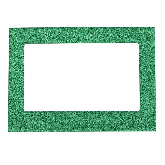 Green glitter magnetic frame (Front)