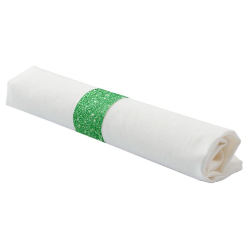 Green Glitter Napkin Bands