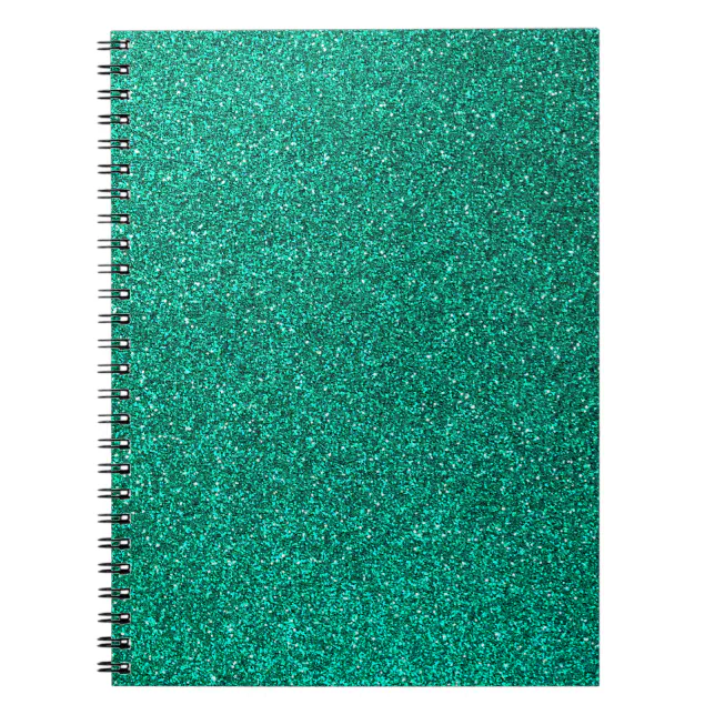 Green Glitter Notebook | Zazzle