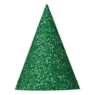 Green Glitter Party Hat
