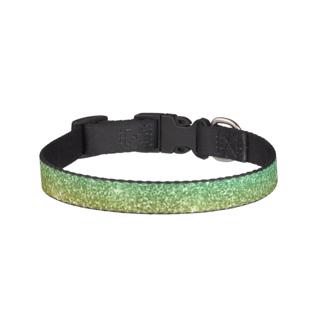 Green Glitter  Pet Collar (Front)