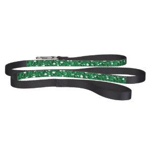 Green glitter pet leash