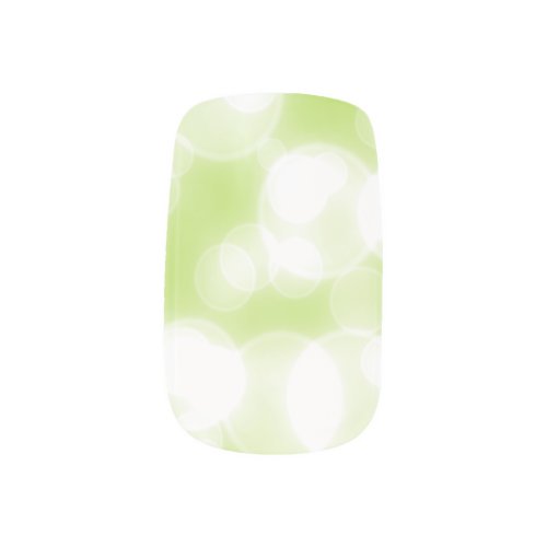 Green glitter sparkle faux foil minx nail wraps