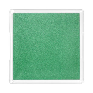 Green Glitter, Sparkle, Glitter Background Acrylic Tray