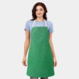 Green Glitter, Sparkle, Glitter Background Apron