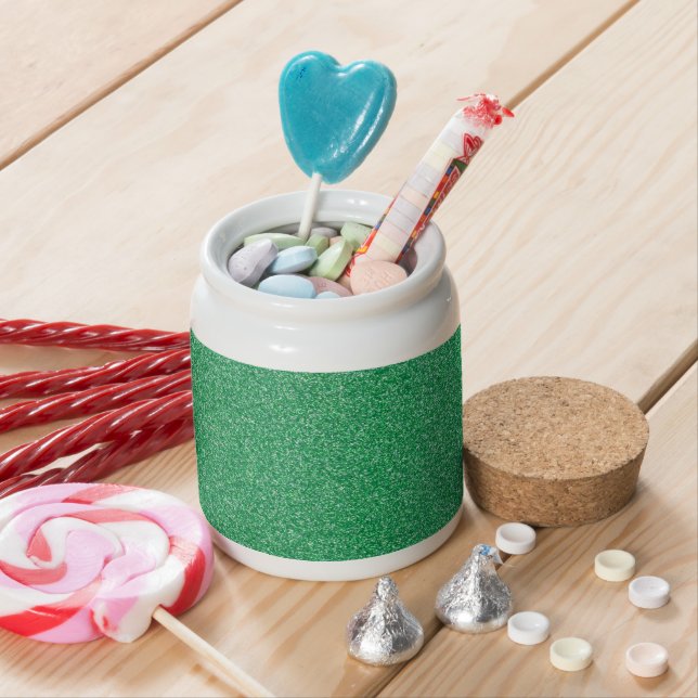 Green Glitter, Sparkle, Glitter Background Candy Jar (In Situ)