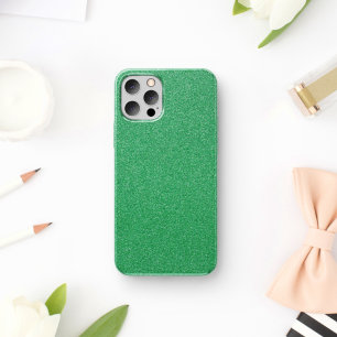 Green Glitter, Sparkle, Glitter Background iPhone 17 Case