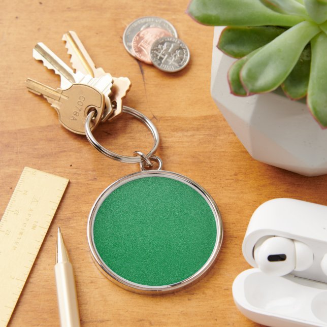 Green Glitter, Sparkle, Glitter Background Keychain (Desk)