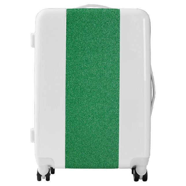 Green Glitter, Sparkle, Glitter Background Luggage (Front)