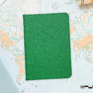 Green Glitter, Sparkle, Glitter Background Passport Holder